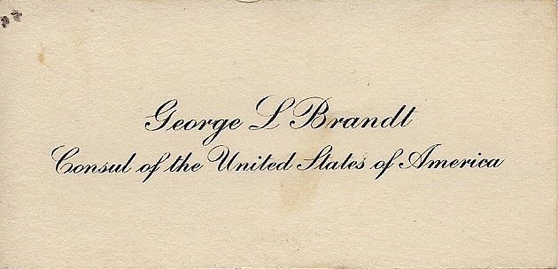 George Louis Brandt card